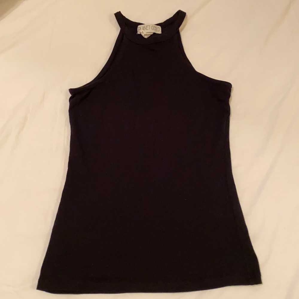 Black tank top